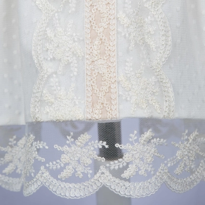 ✔️Jesusito bautizo de tul de topos con encajes y capota 13781